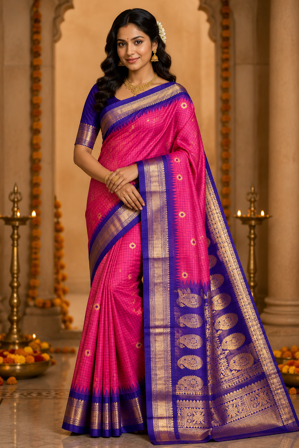 Gadwal Semi Silk Sarees image 17