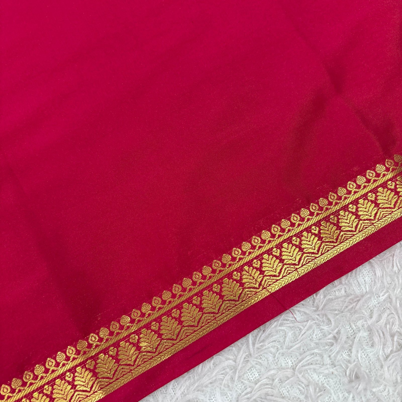 Premium Semi Mysore Silk Sarees with Piping Border image 11