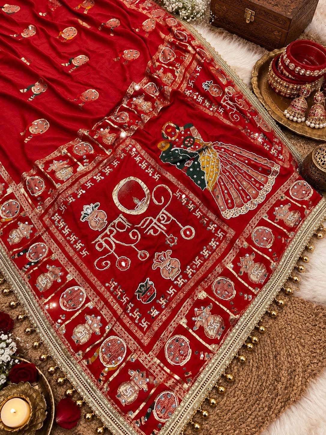Karwachouth Special Handwork Saree image 4