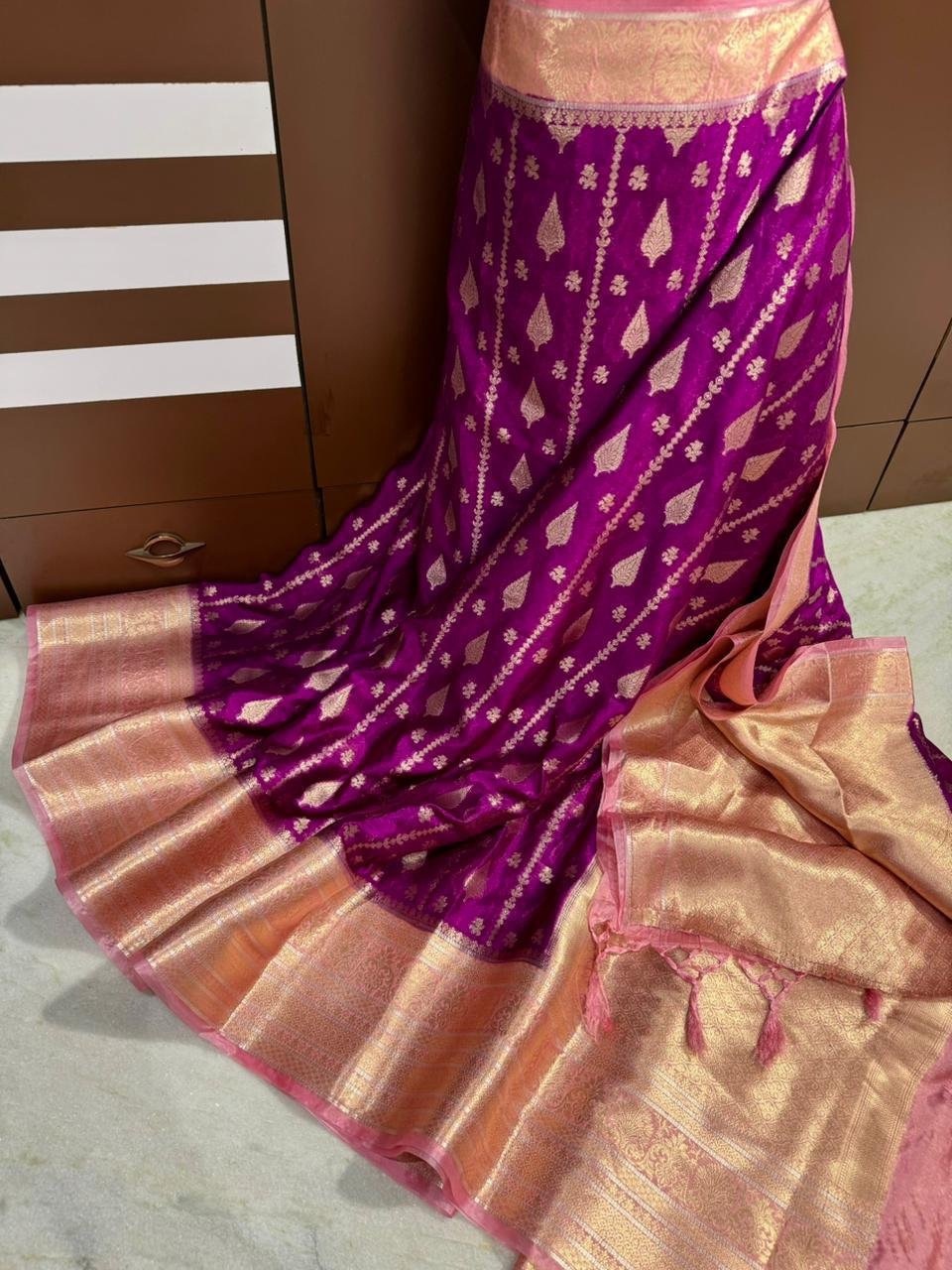 Banarasi Dybal Dupion Silk Saree image 17