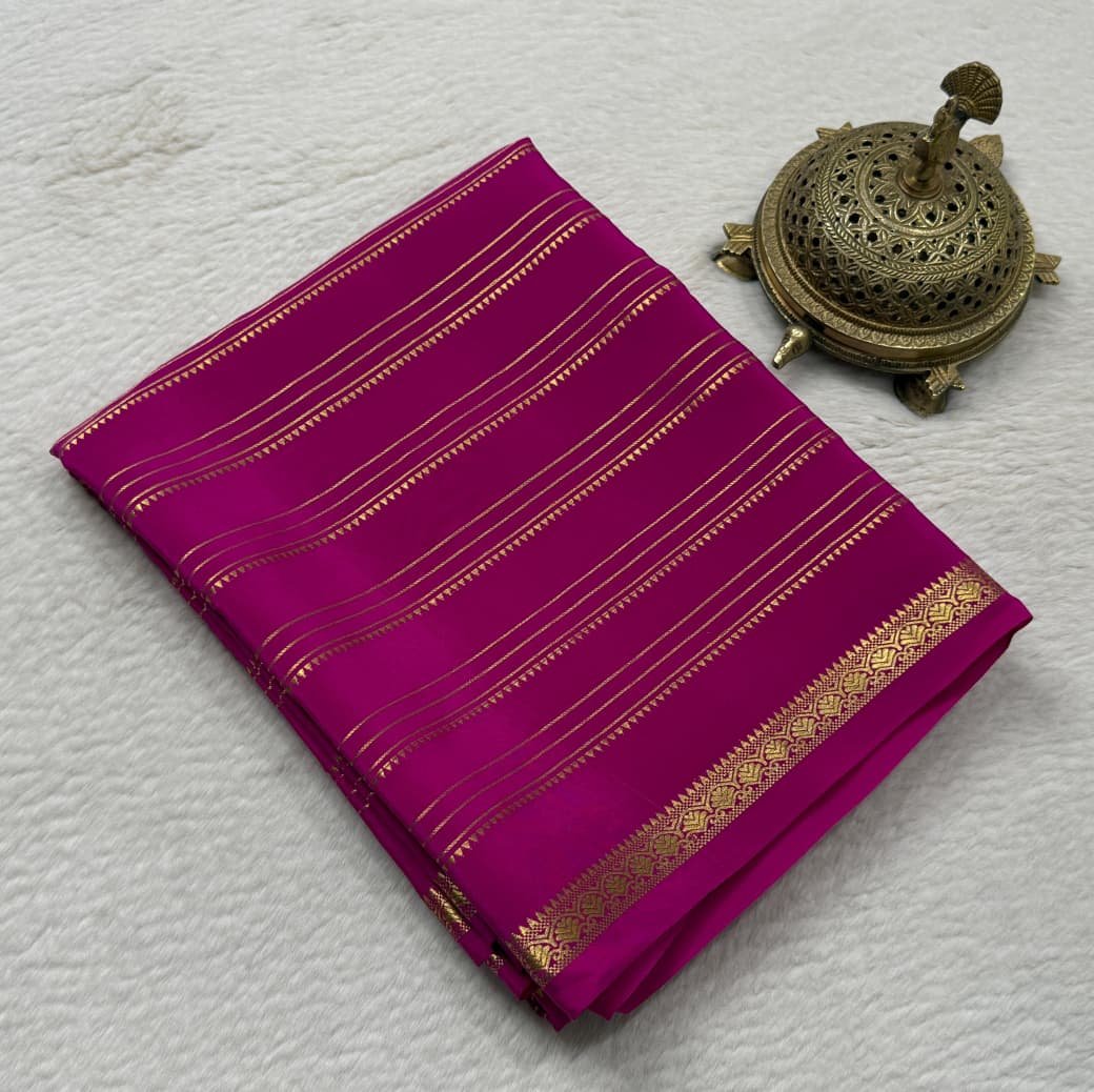 Semi Mysore Silk Sarees image 21