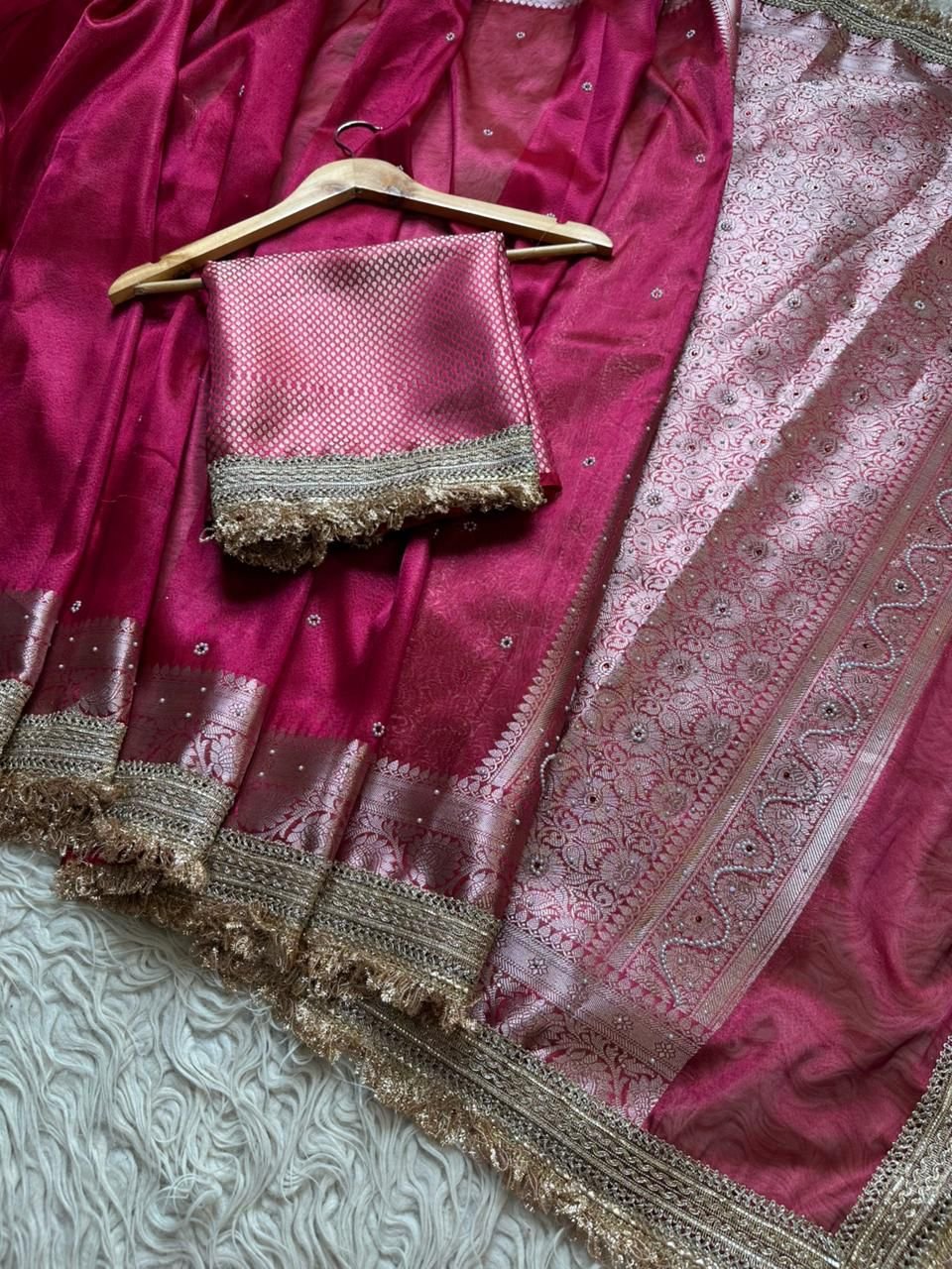 5 Banarasi Tissue Silk image 12