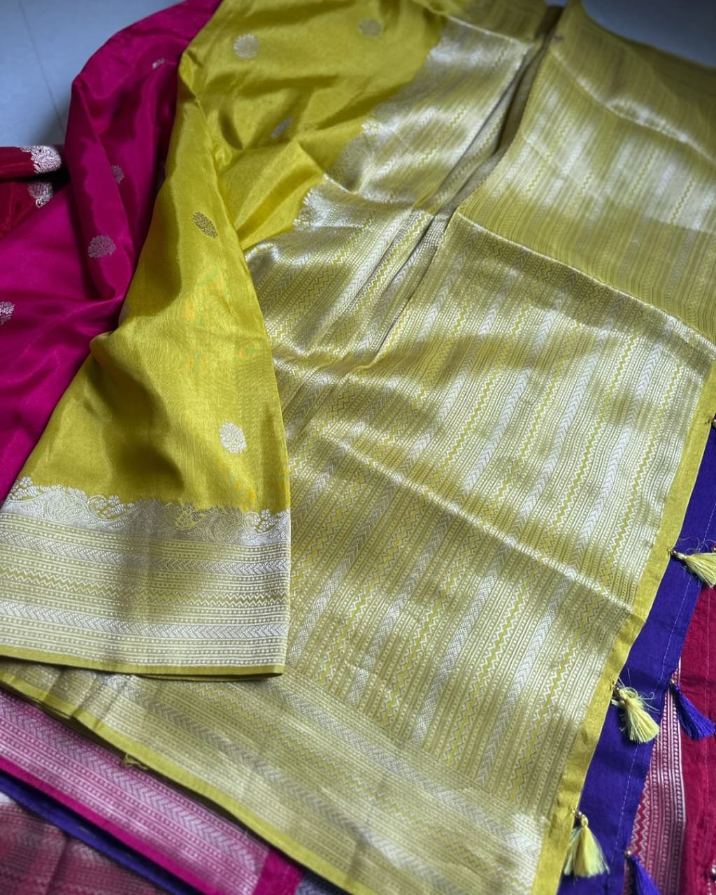 Banarasi Daybal Semi Georgette Soft Silk Saree image 18