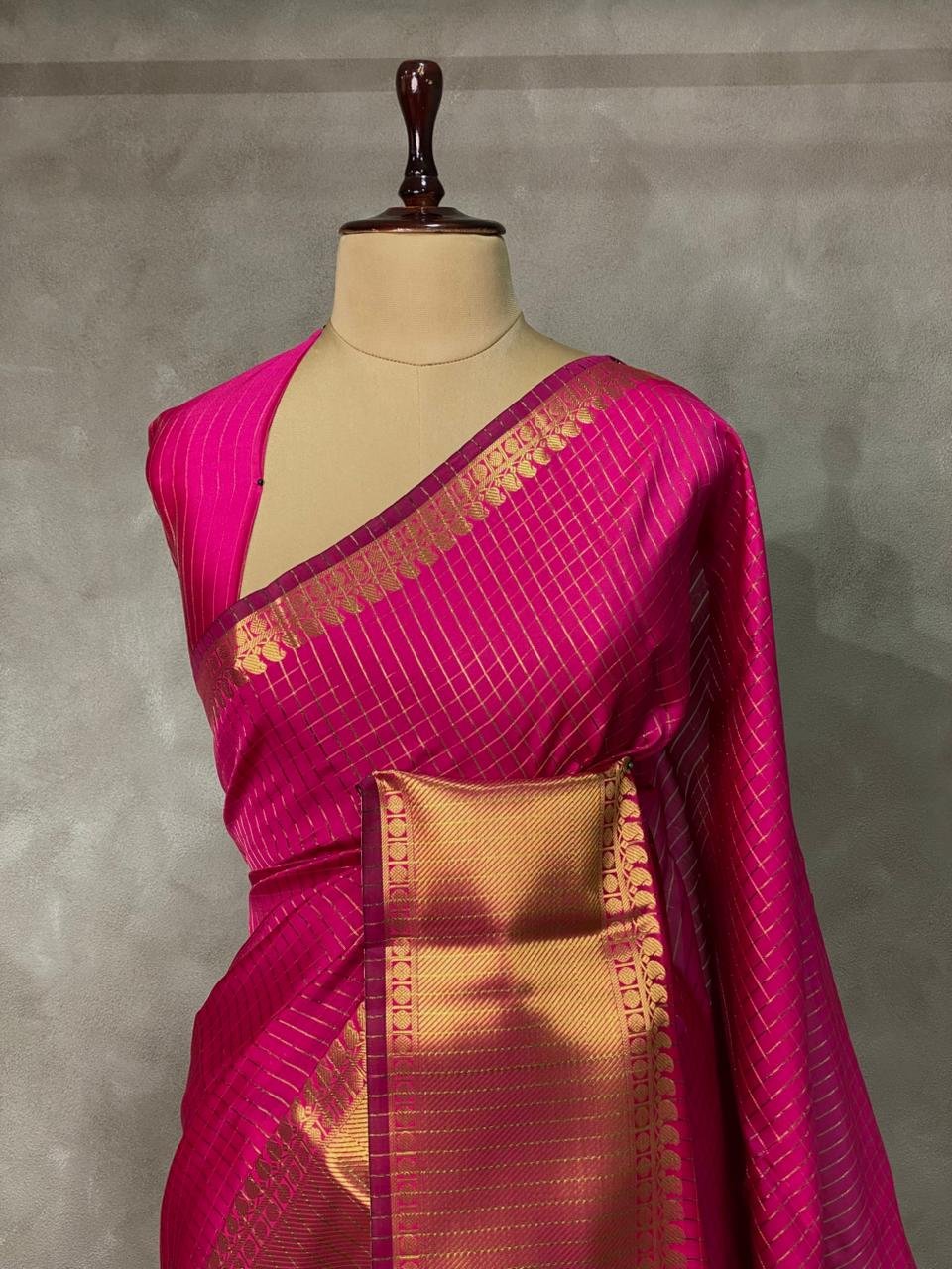 Party Wear Semi Kanchivaram Silk Sarees image 23