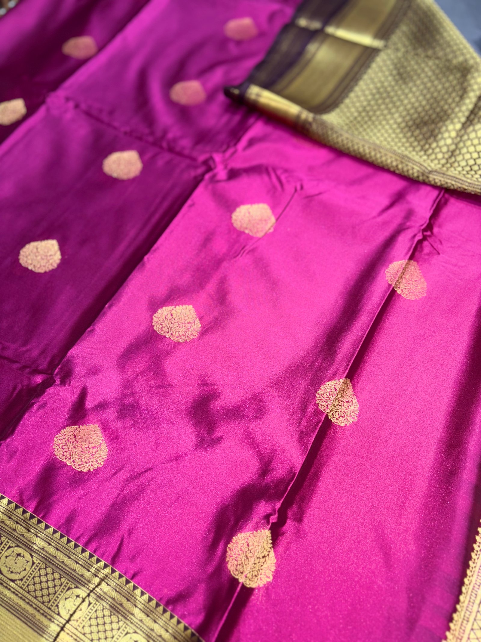 Pure Silk Mix Super Soft Kanchi Semi Silk Sarees image 4