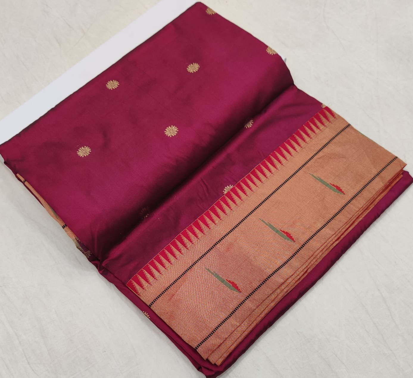 Muniya Paithani Pure Silk image 16