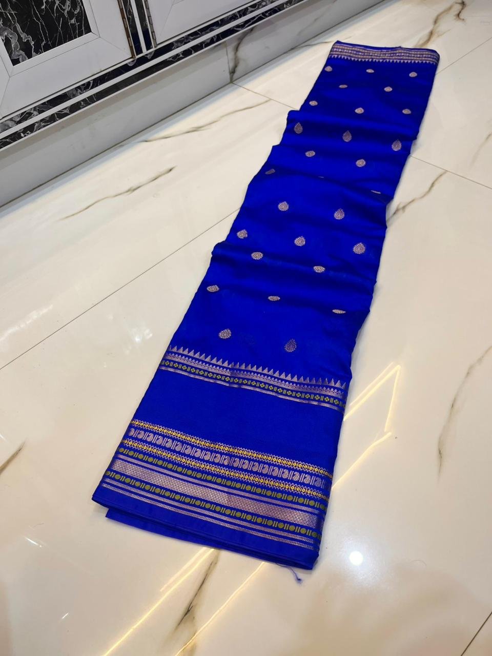 Banarasi Self Tone Semi Silk image 10