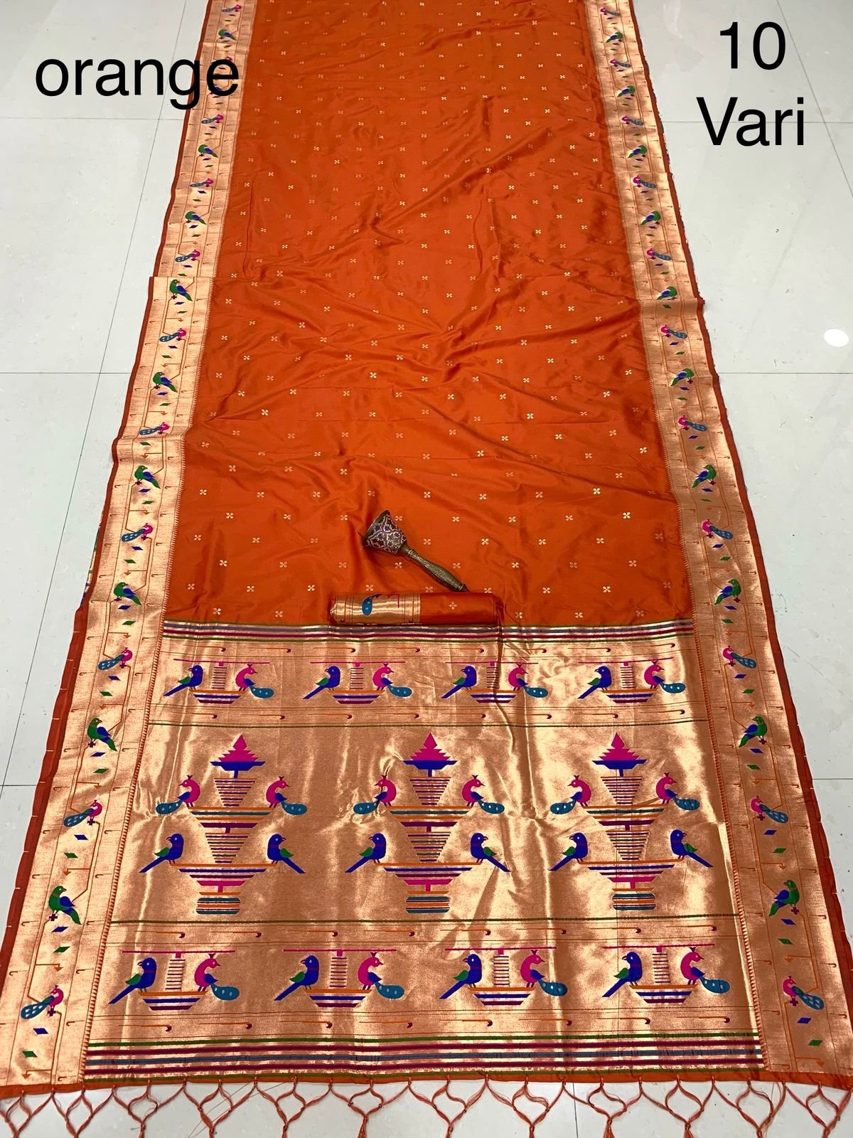 10 Vaar Bridal Paithani Saree image 7