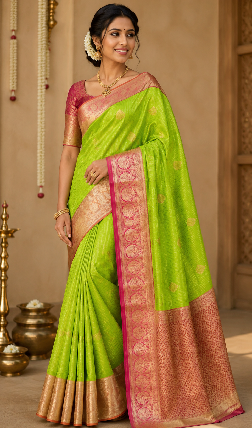 1 Korvai Kanchi Semi Silk Sarees image 12