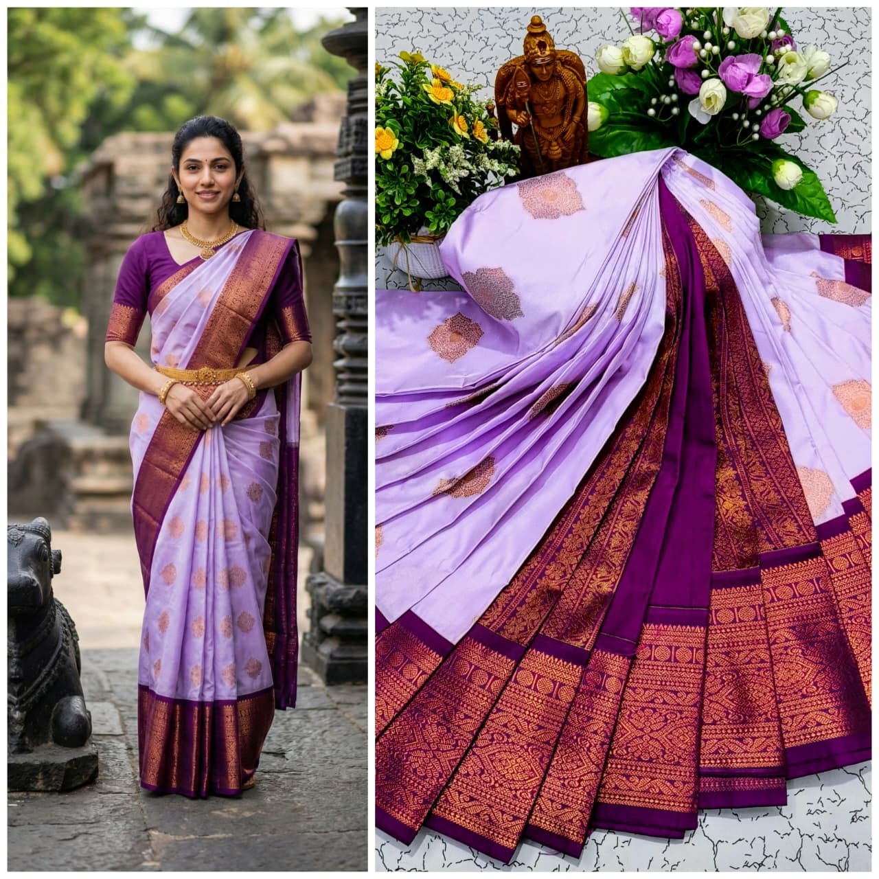 Korvai Kottanji Tana Semi Silk Saree image 20