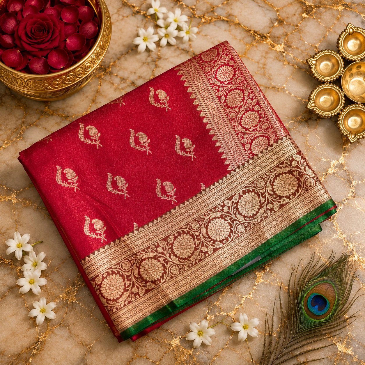 Bridal Banarasi Sarees image 20