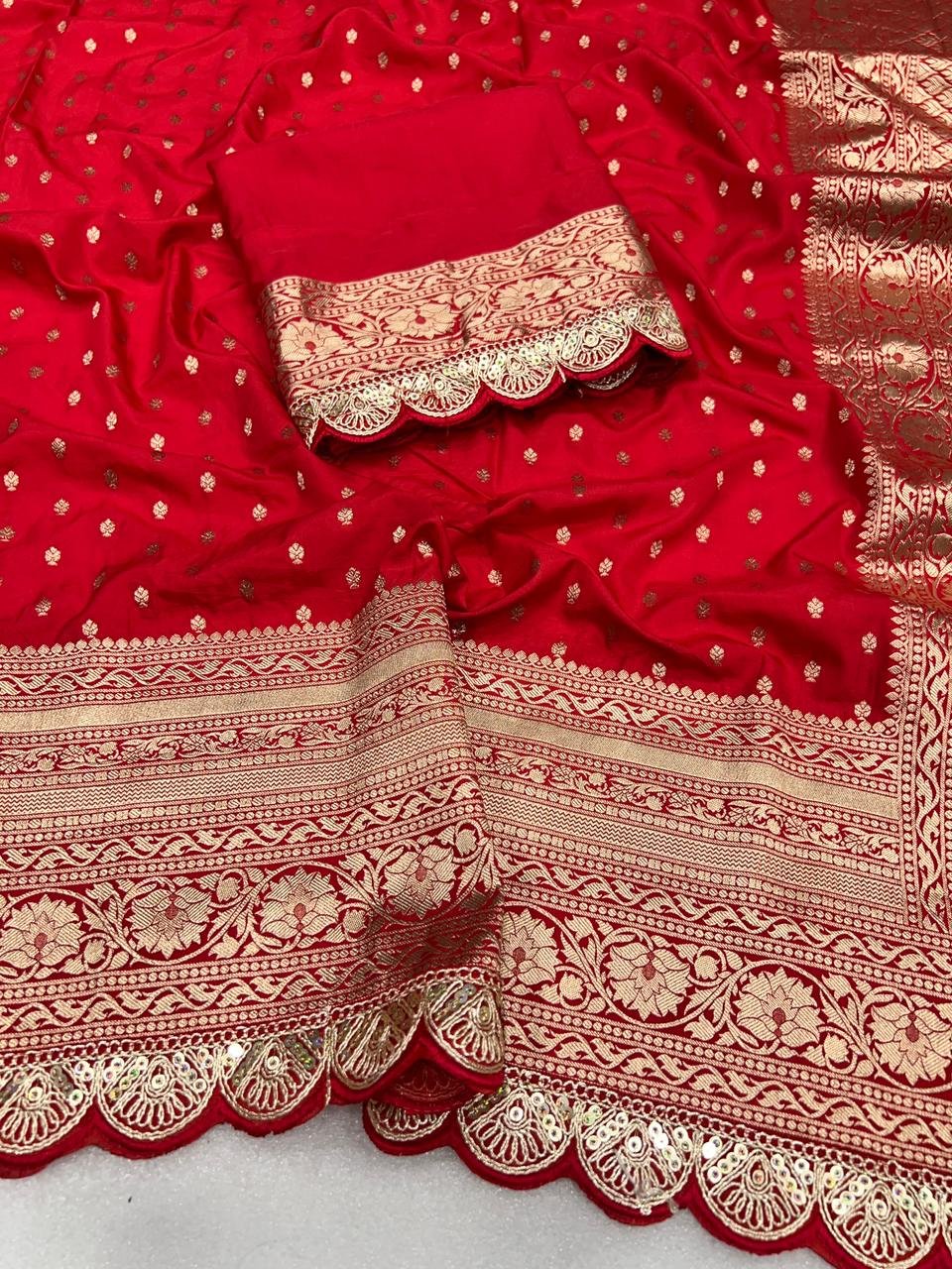 Pure Satin Silk Sarees image 5