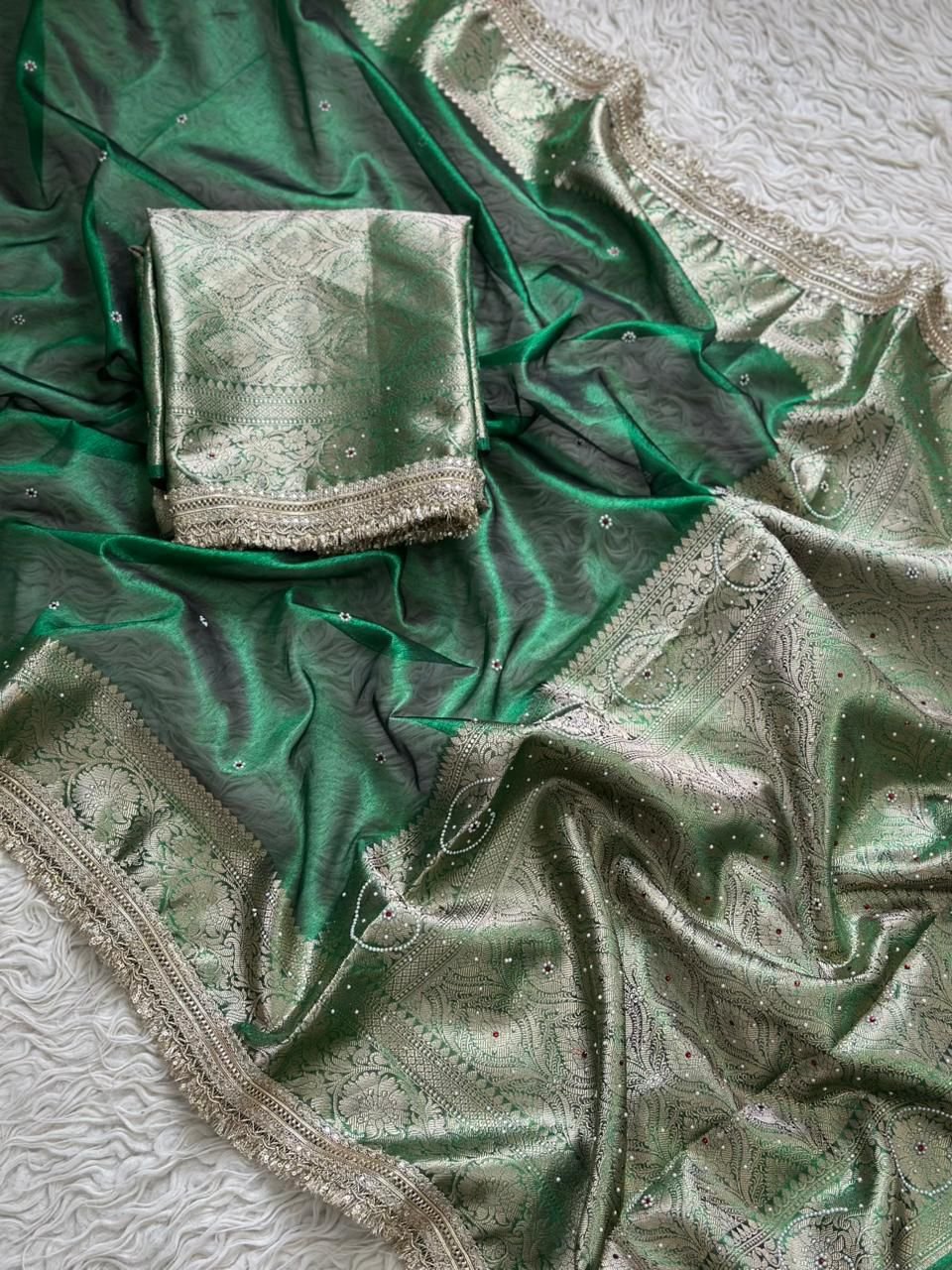 5 Banarasi Tissue Silk image 8