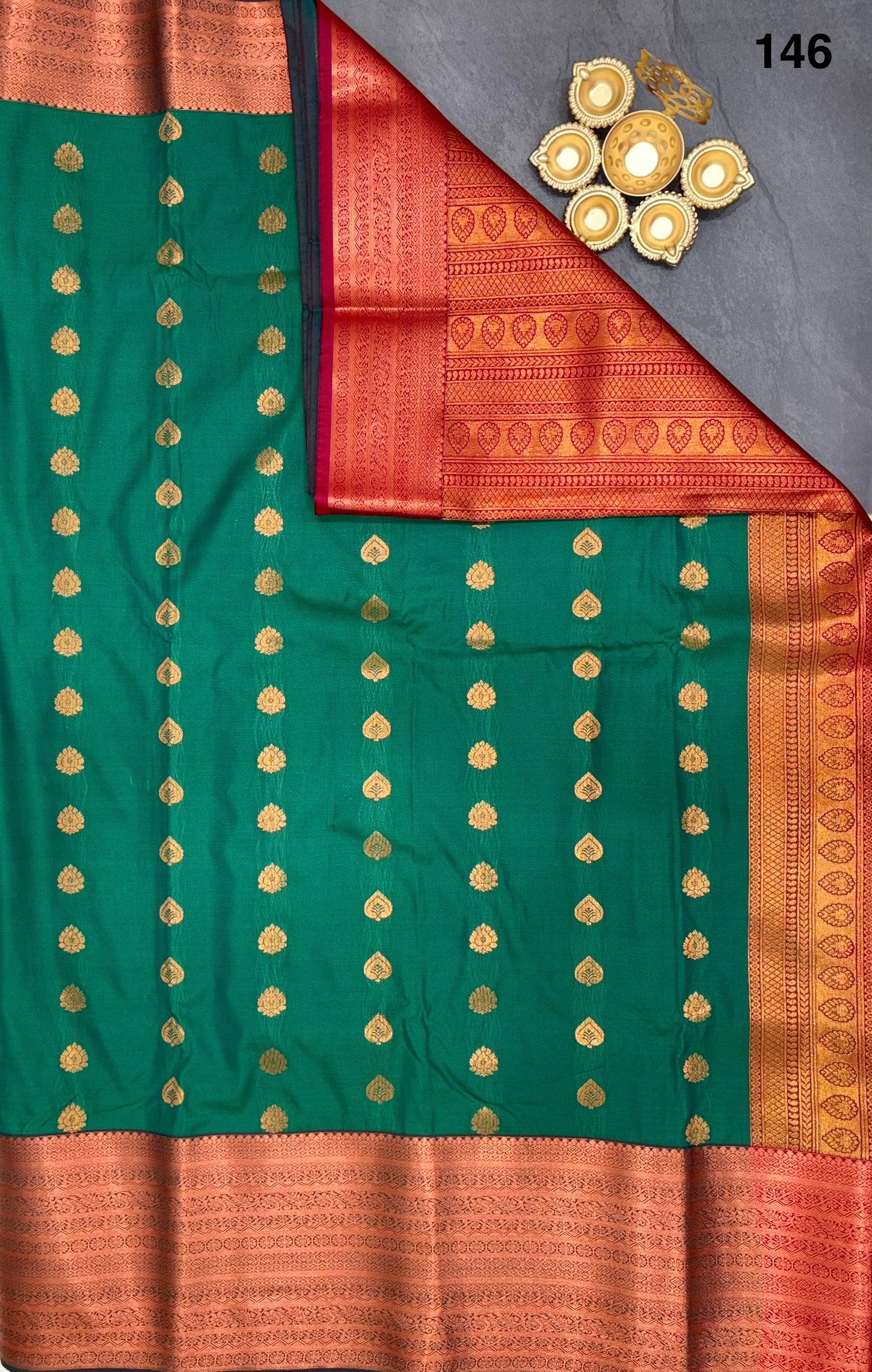 7 Korvai Kanchi Semi Silk Sarees image 4