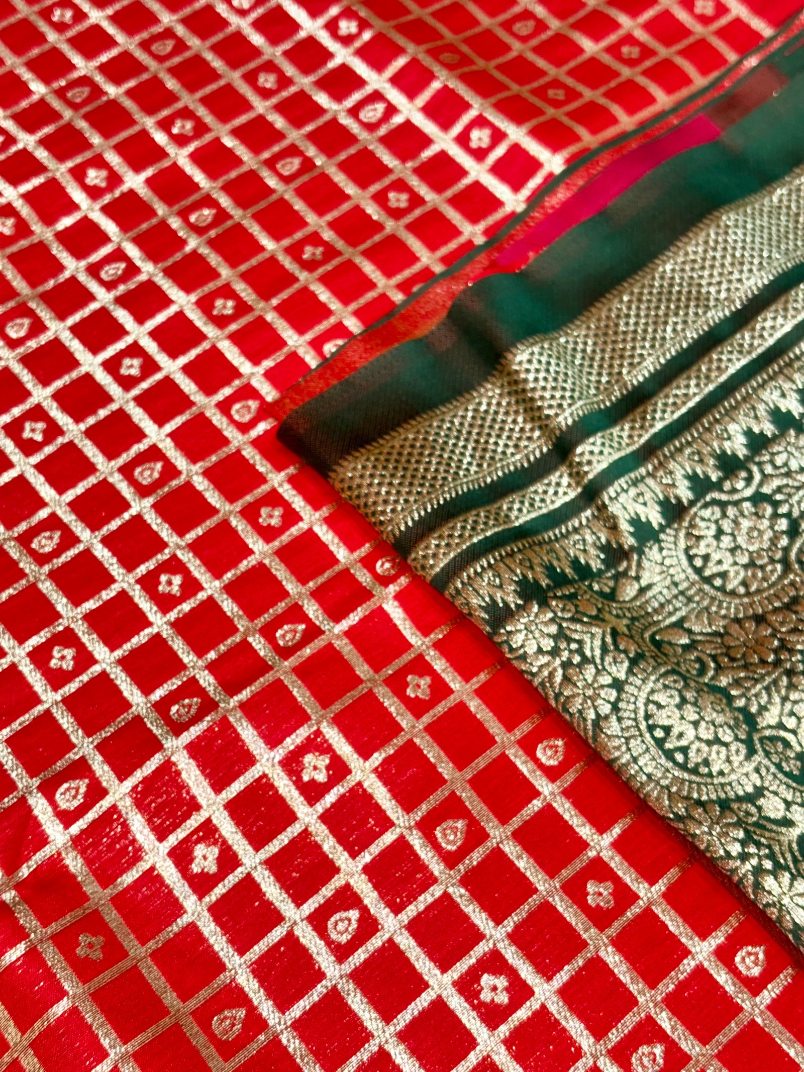 Bridal Semi Gadwal Sarees image 2