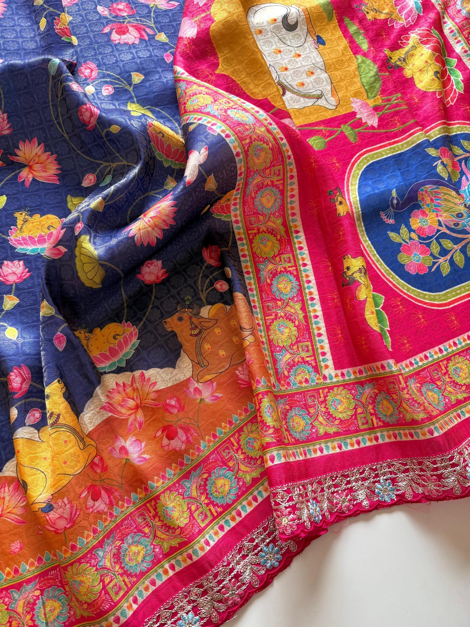 Dola Crepe Jacquard Weaving Saree image 4