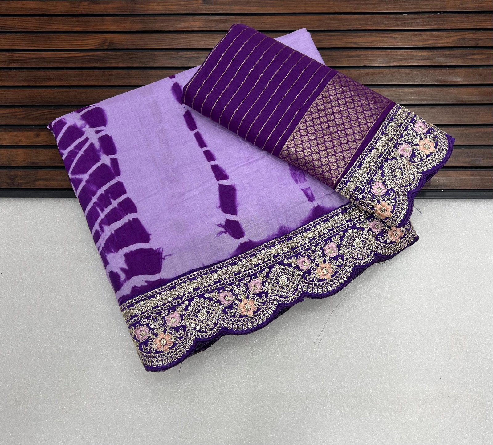 Pure Nylon Spun Viscose Jaquard Saree image 10