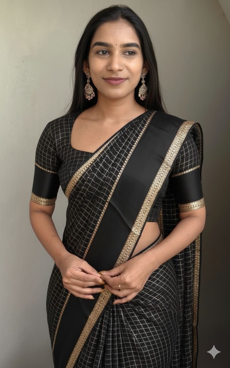 Viscose georgette saree