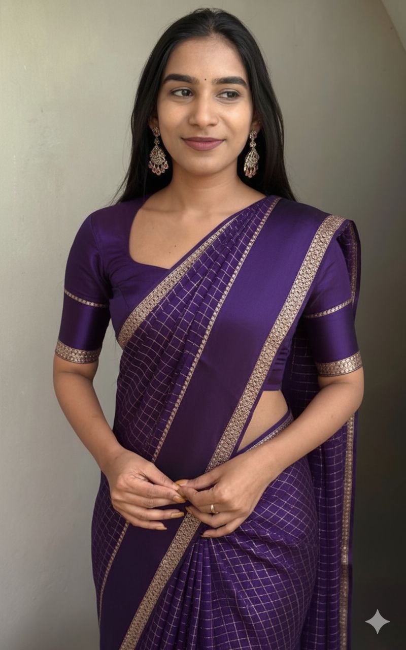 Viscose georgette saree image 9