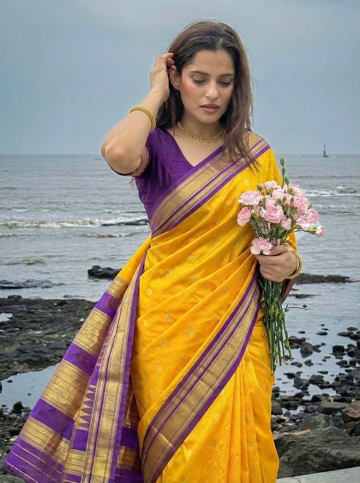 Traditional Erkal Paithani image 34