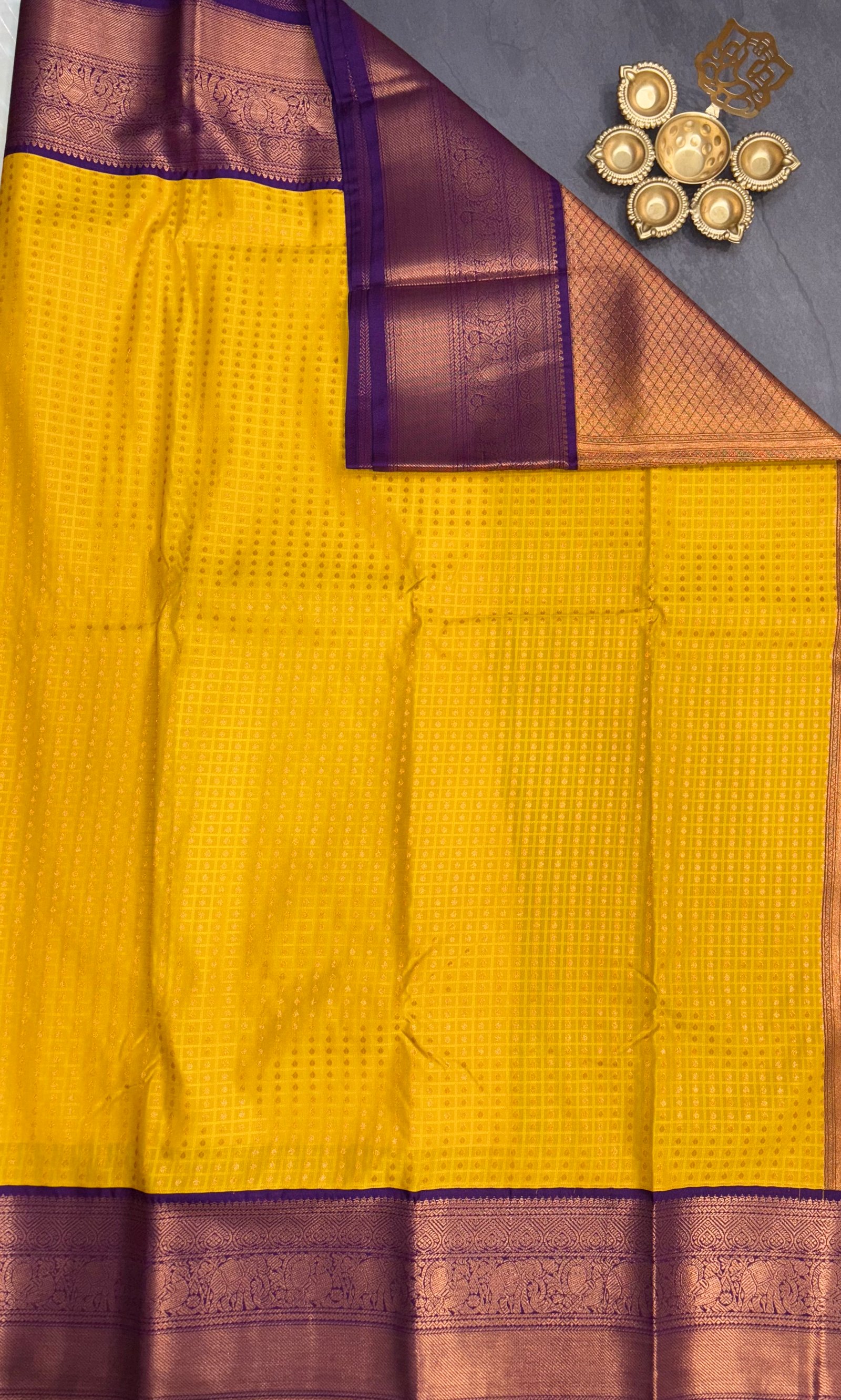 1000 Buttas Korvai Kanchi Semi Silk Sarees image 10