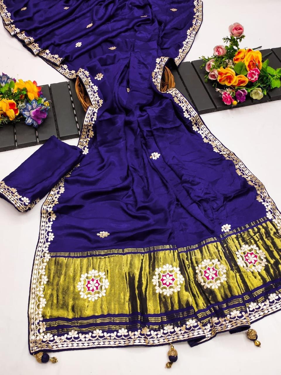 Pure Modal Silk Saree image 9