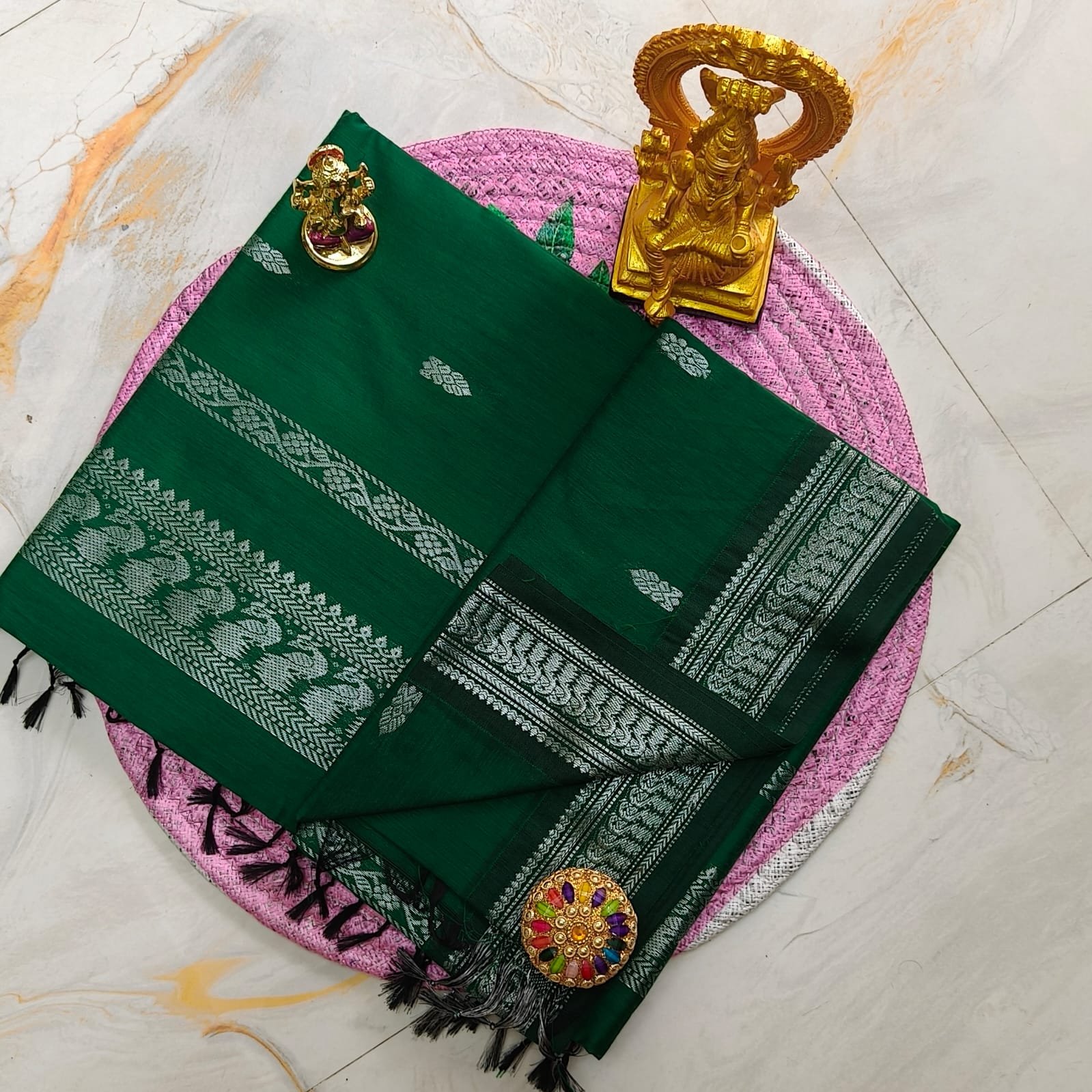 Kalyani Cotton Saree ( BUTTA) image 5
