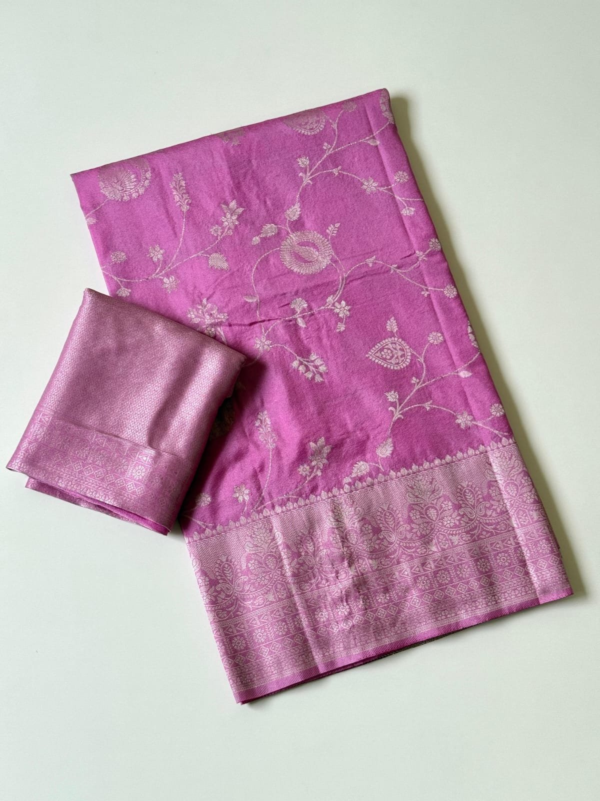 Pure Khaddi Crep Georgette Jaqurad Weaving image 5