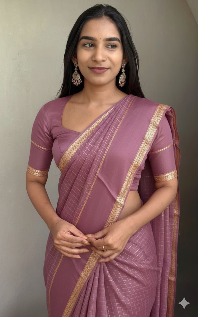 Viscose georgette saree image 5
