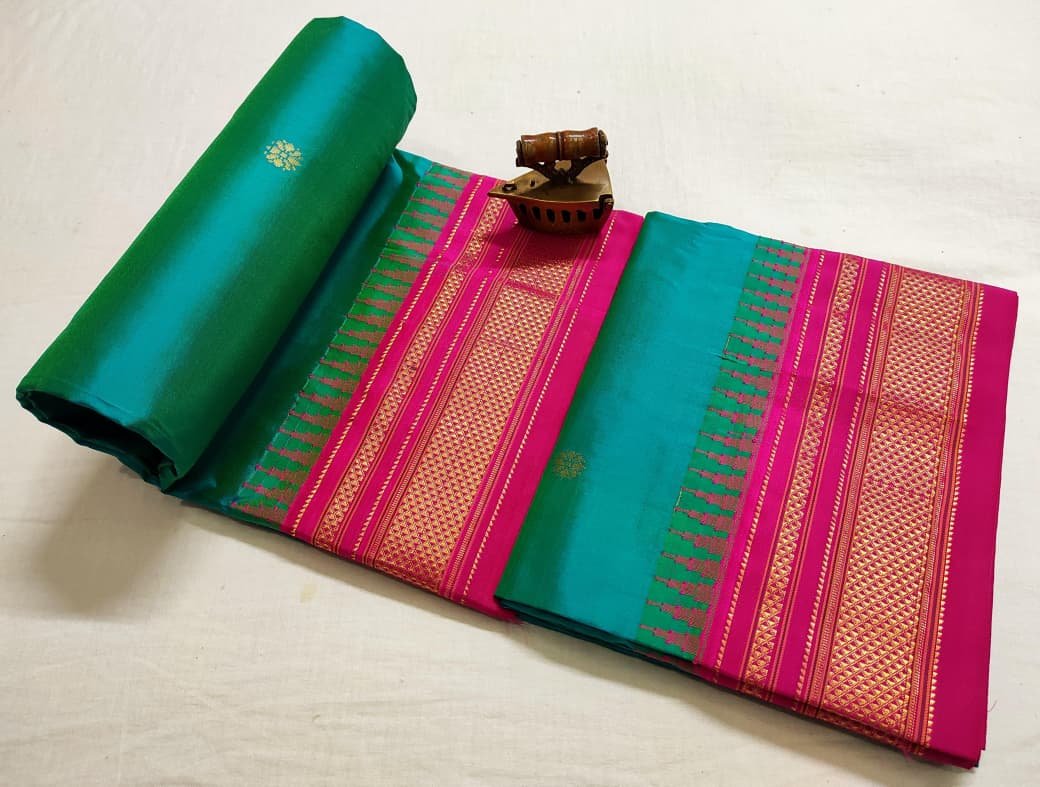 Chandrakor Paithani Pure Silk image 28
