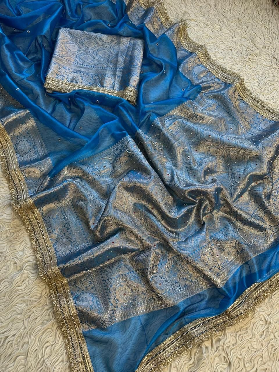 5 Banarasi Tissue Silk image 4