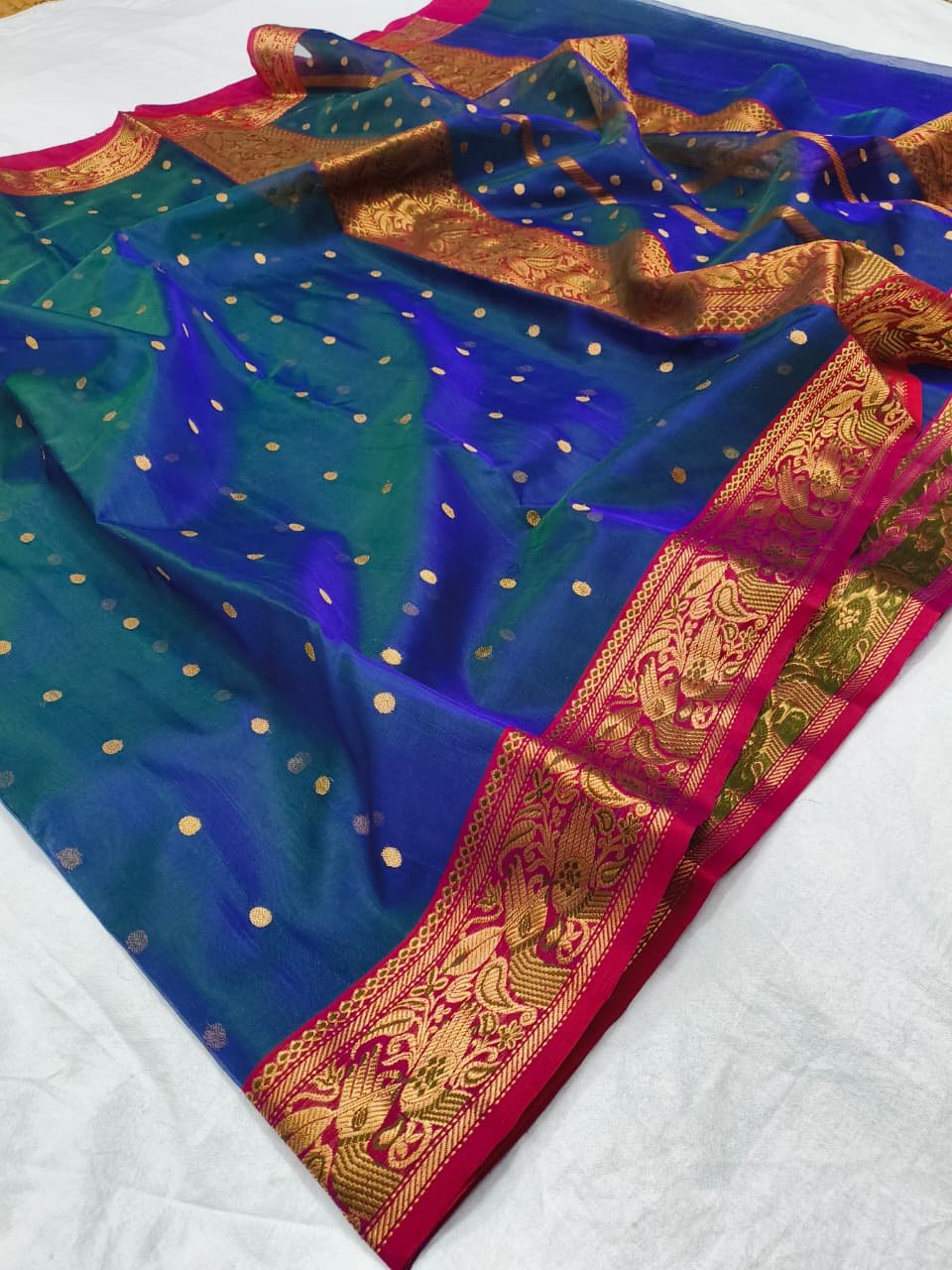 23 Silk Katan Saree image 6