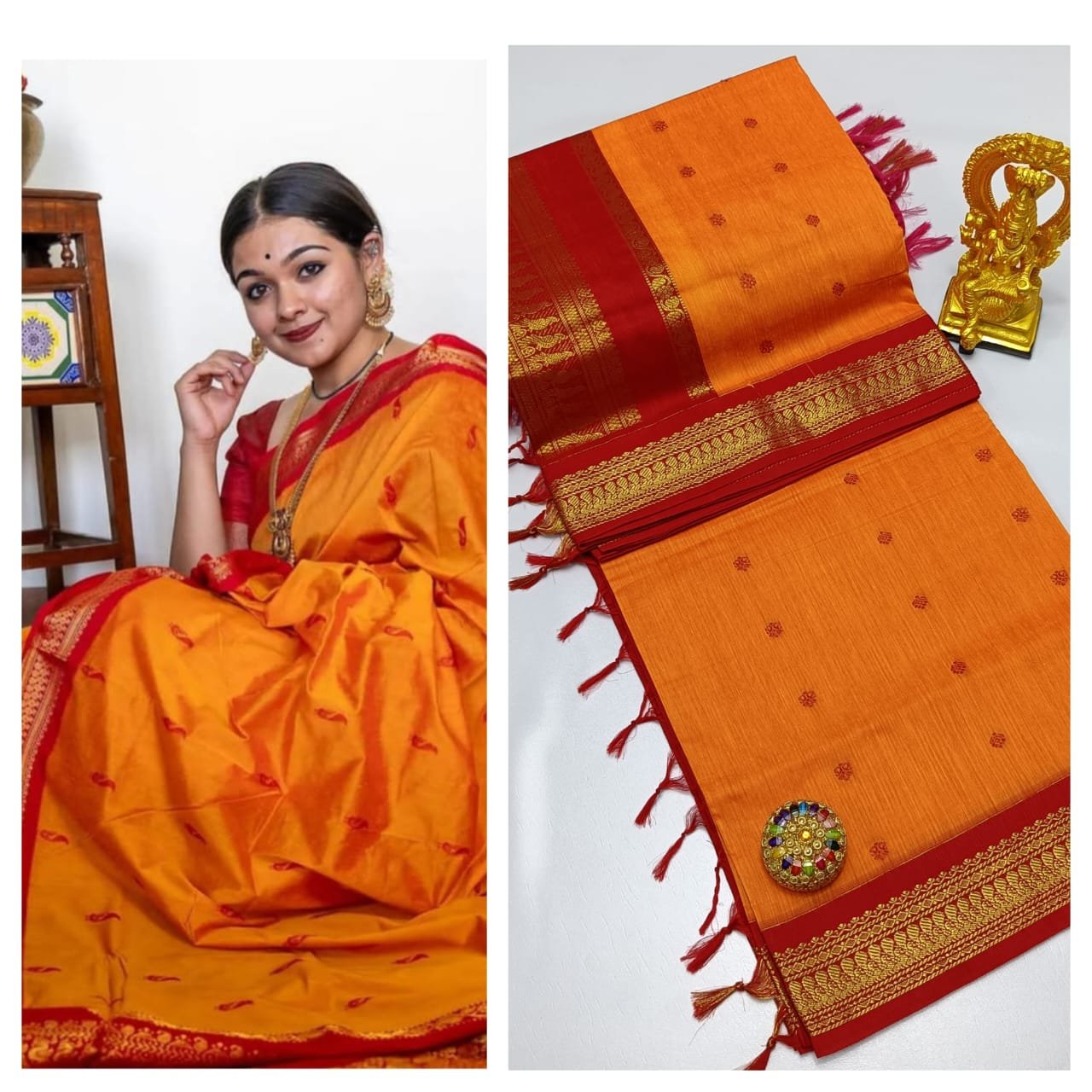 Kalyani Cotton Saree ( BUTTA) image 23