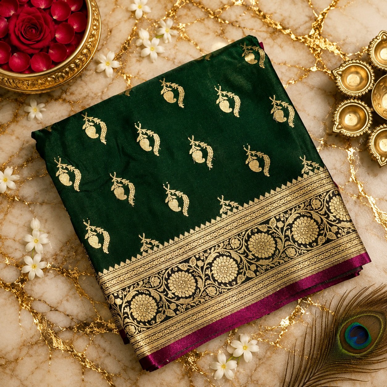 Bridal Banarasi Sarees image 25