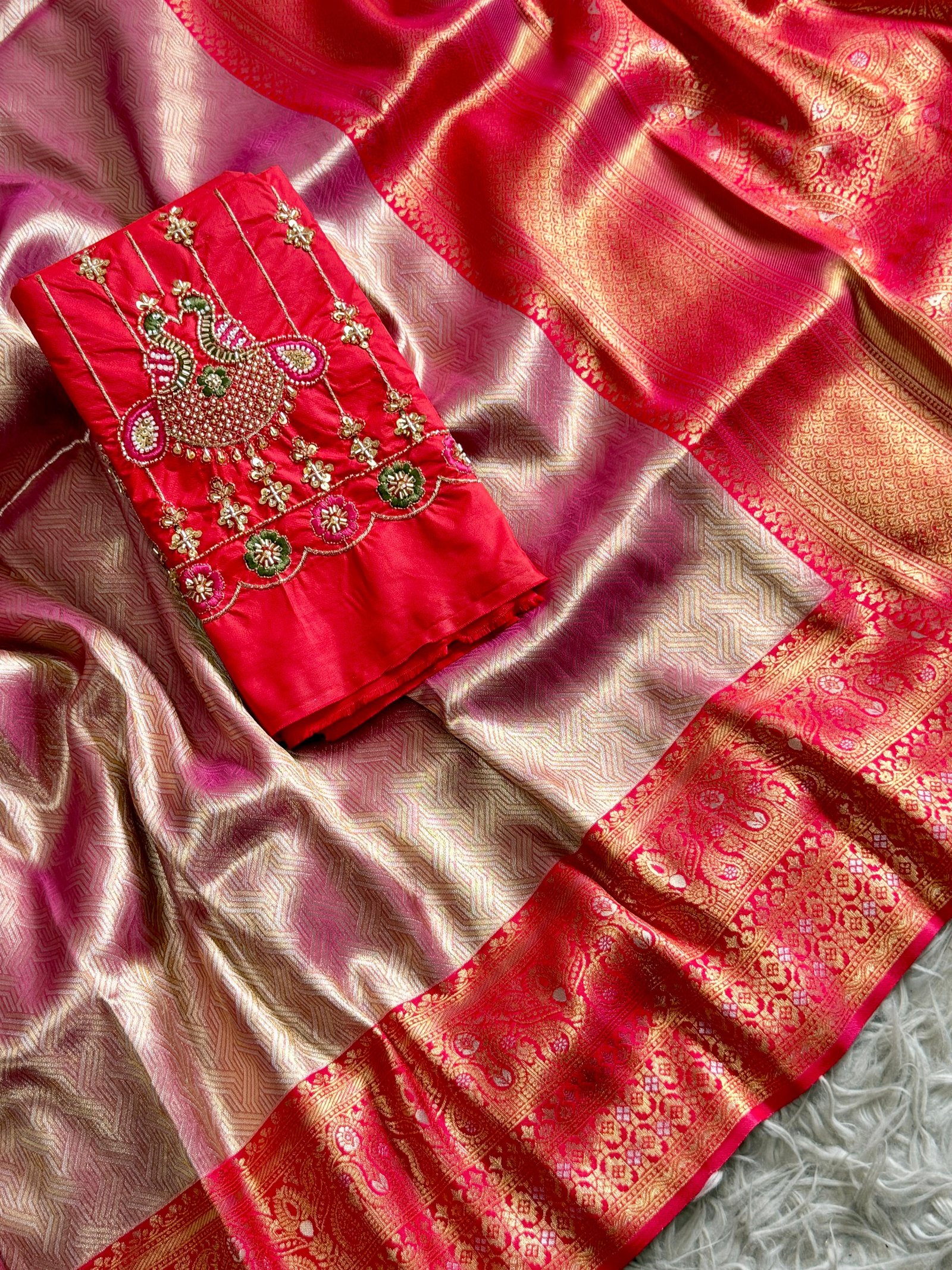 4 Banarasi Tissue Silk image 15