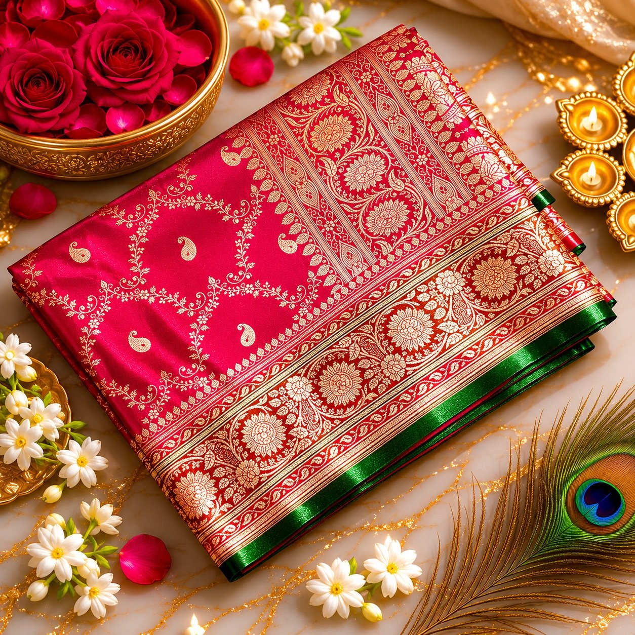 Bridal Banarasi Sarees image 8