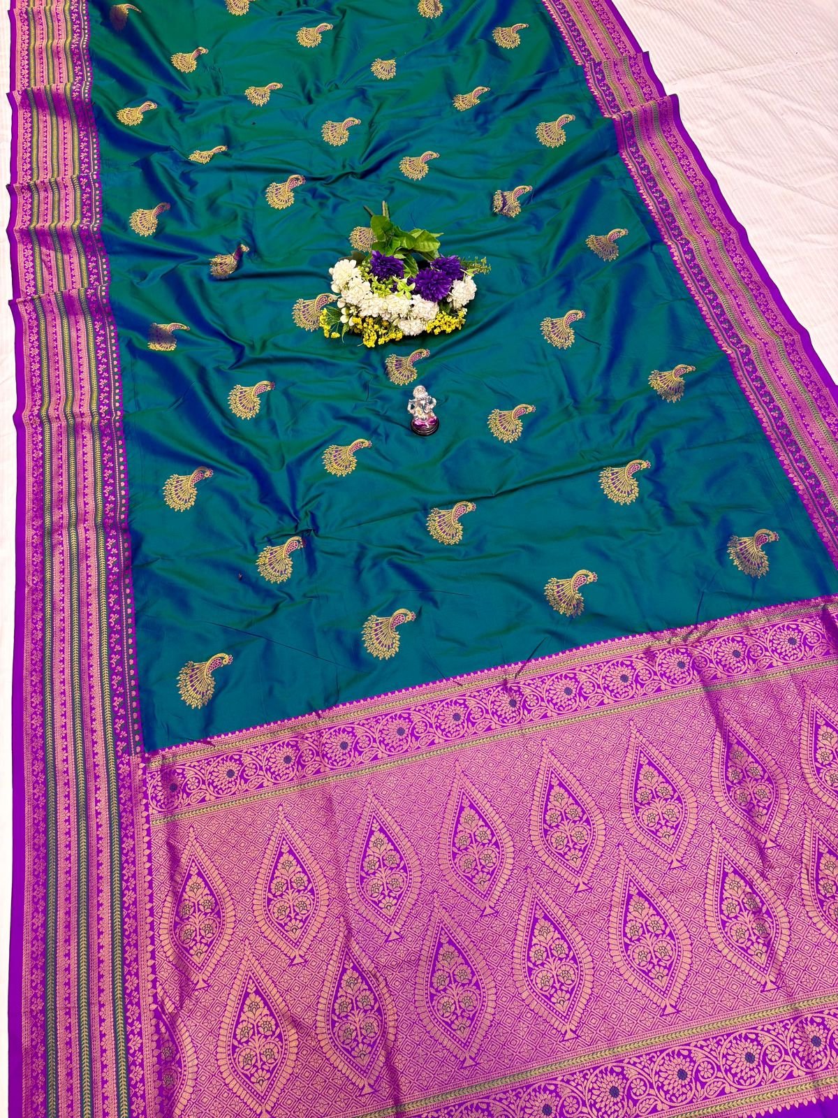 Rashmika Peacock Paithani image 10