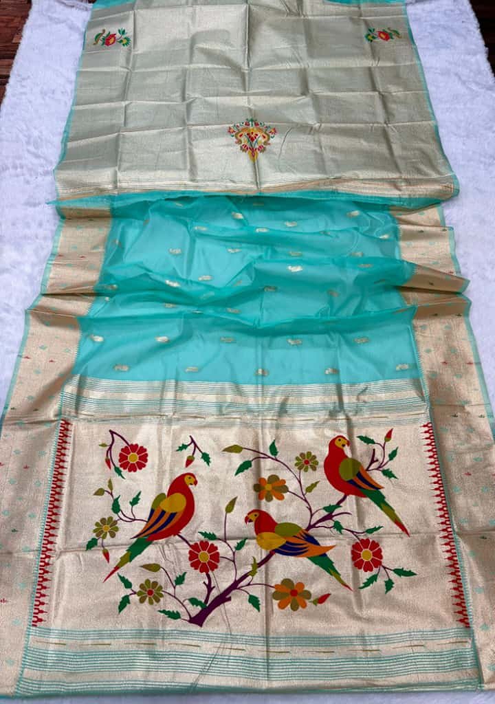 Soft Organza Tissue Sarees image 6