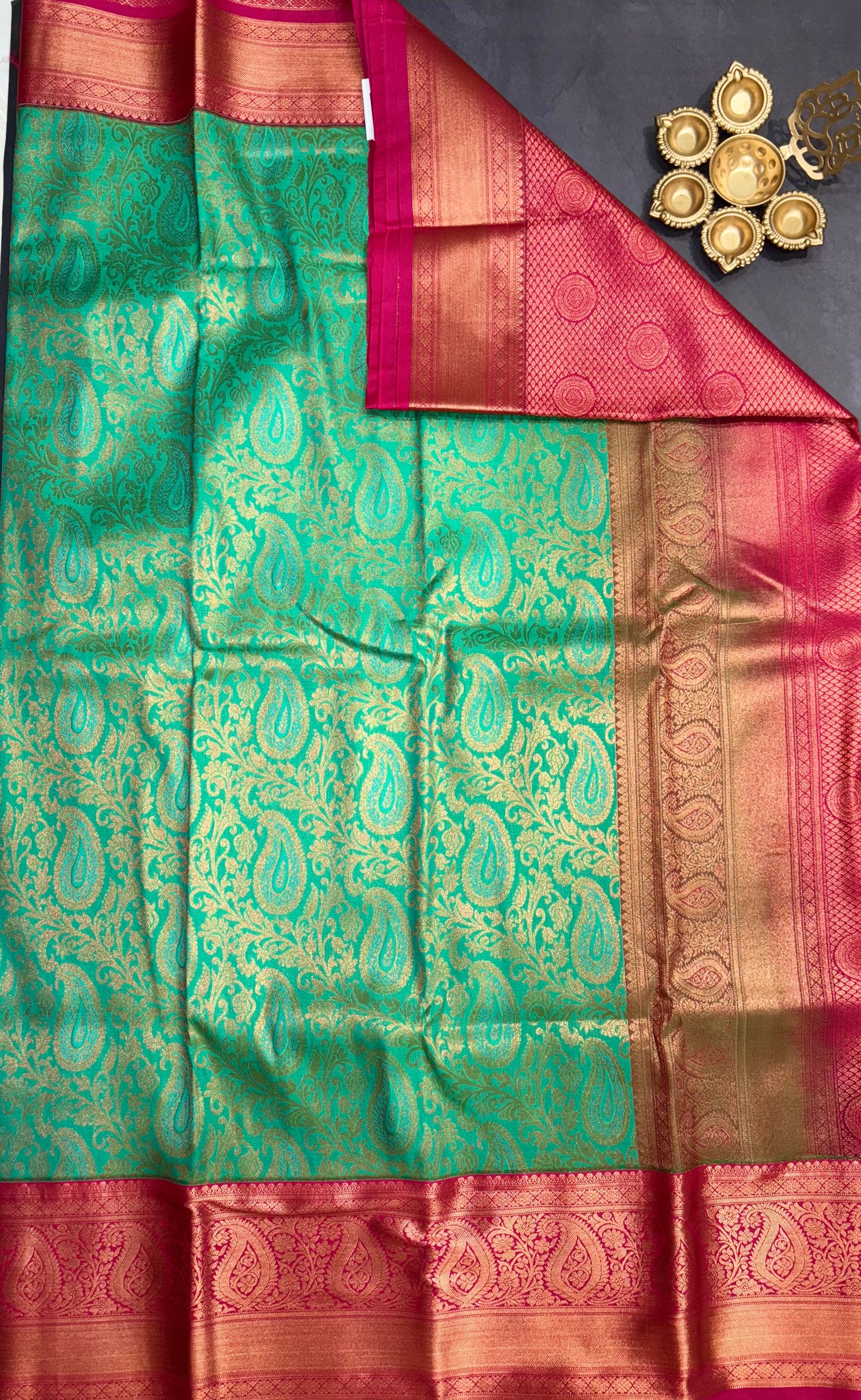 5 Korvai Kanchi Semi Silk Sarees image 13