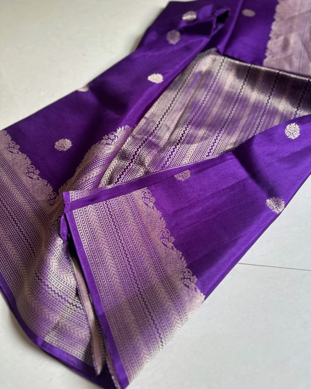 Banarasi Daybal Semi Georgette Soft Silk Saree image 7
