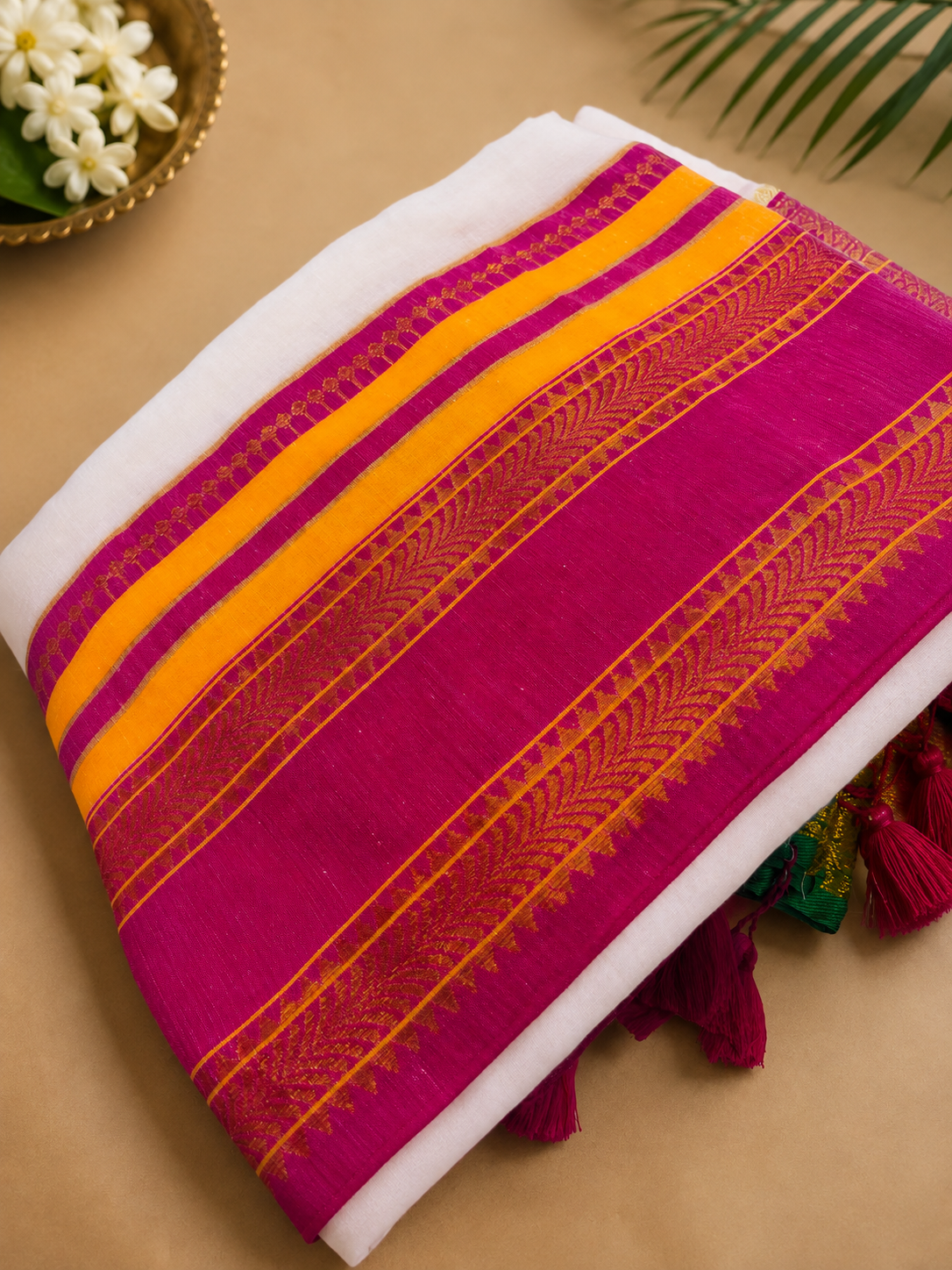 Mul Cotton Saree 120 count image 2