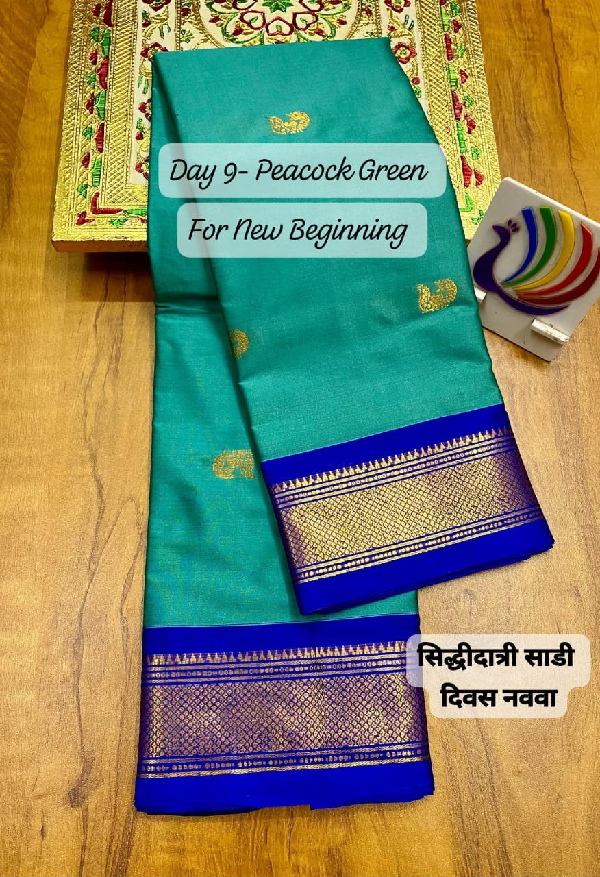 Traditional Kadiyal Paithani image 11
