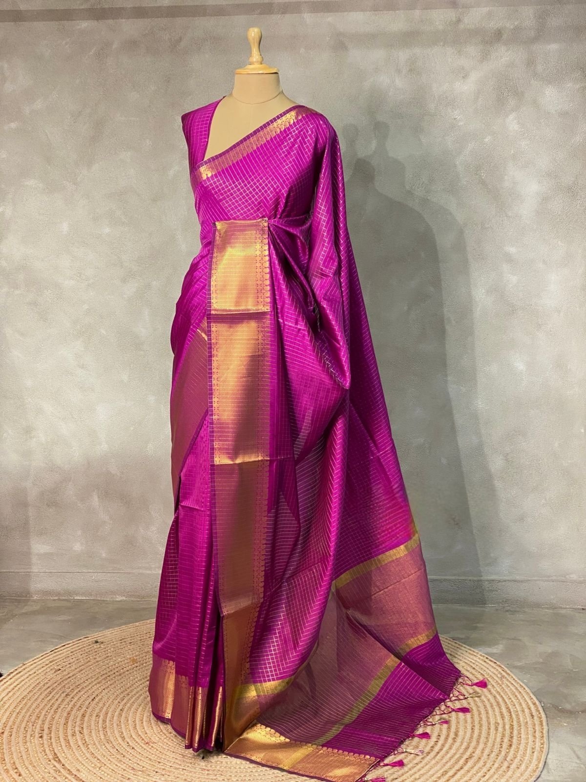 Party Wear Semi Kanchivaram Silk Sarees image 11