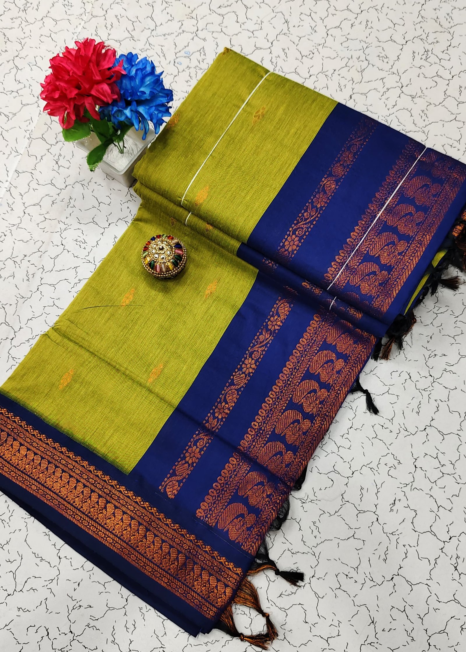 Kalyani Cotton Saree ( BUTTA) image 12