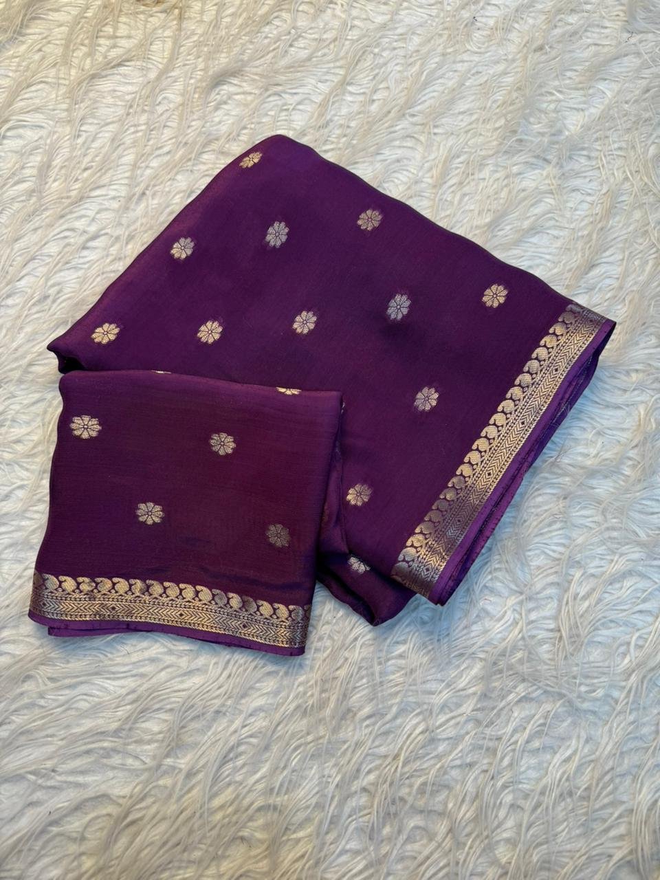 Pure viscose  weaving  jacquard saree image 7