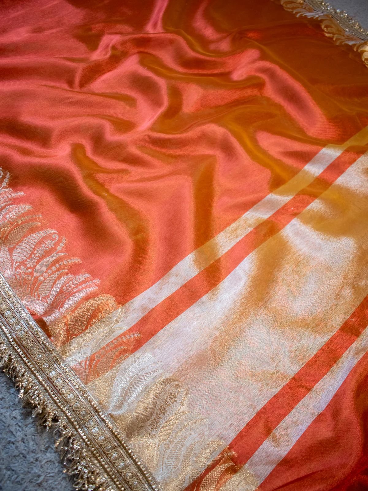 8 Banarasi Tissue Silk image 10