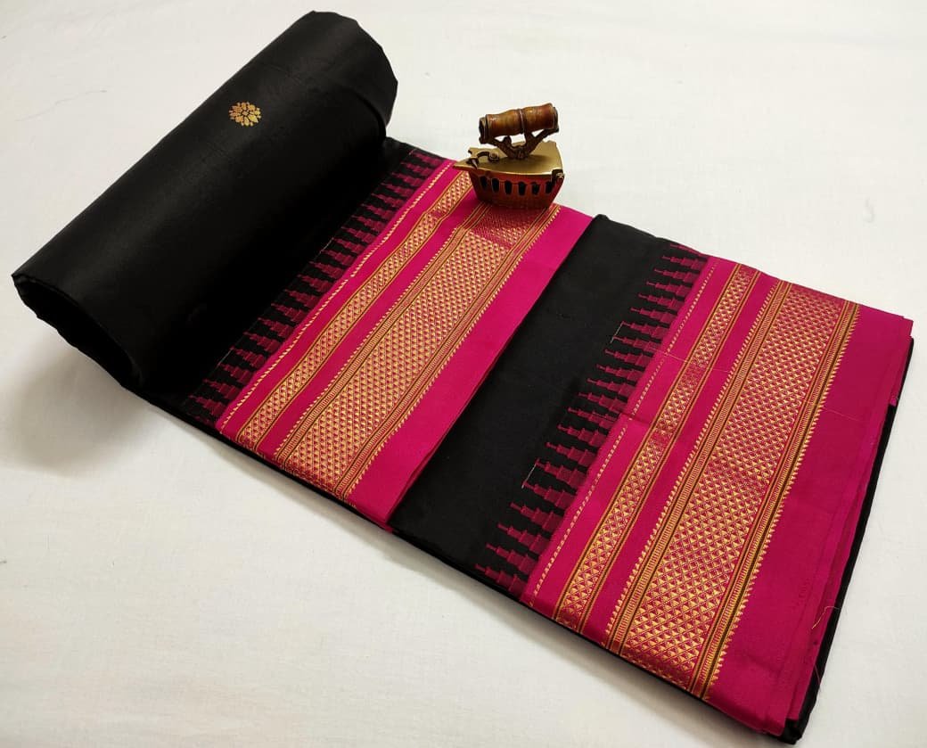 Chandrakor Paithani Pure Silk image 23