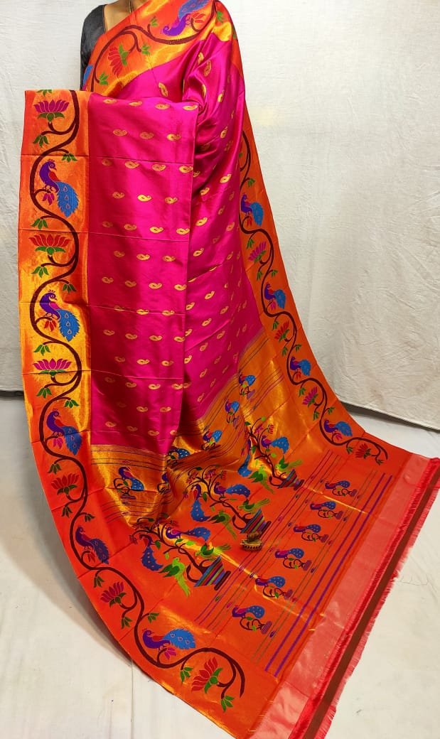 Brocade Paithani Pure Silk Saree