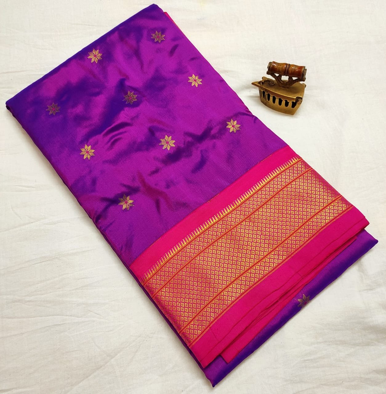 Karnful Pdiyal Paithani Pure Silk image 28