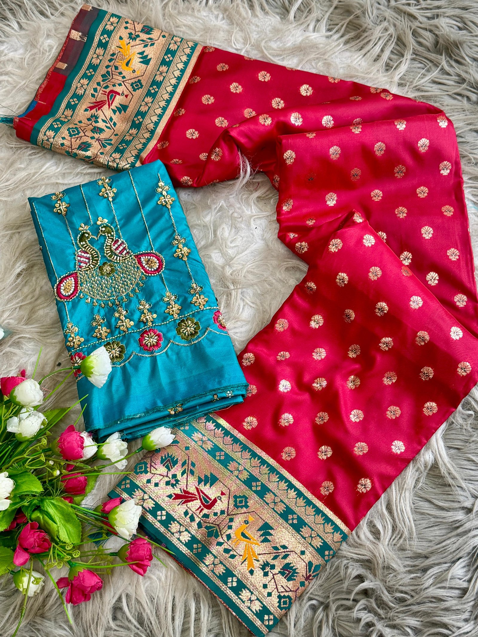Kalanjali Paithani With Aari Work Blouse image 21